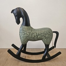 Metal Rocking Horse Figure