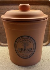 Terracotta Bread bin made in Portugal - Excellent Condition COLLECT CHELMSFORD