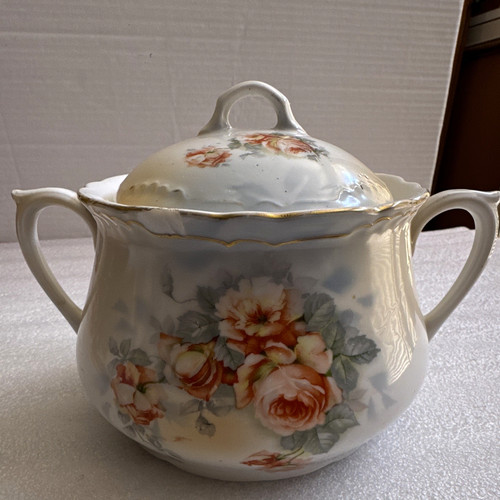 Antique floral porcelain - antique,