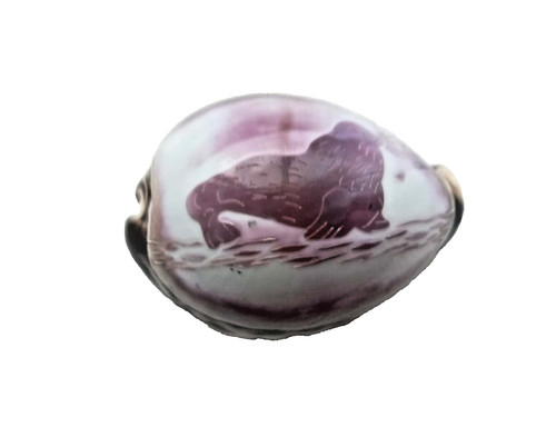 Victorian hand carved - hand, cowrie