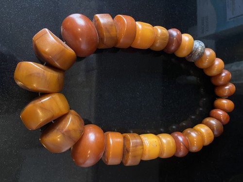 Vintage bakelite amber - bakelite,