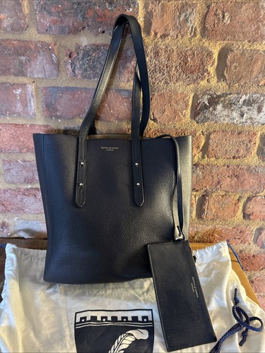 Aspinal london navy leather - navy,