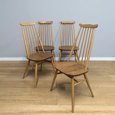 Set of Four Original 1970s Vintage Ercol Goldsmith Chairs