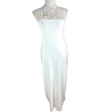 Manor White Halterneck Maxi