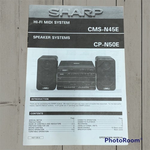 Sharp cms n45e midi system - sharp, cms-n45e