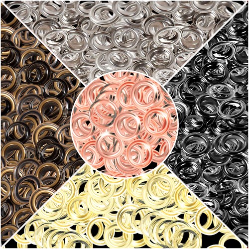 Brass eyelets with washers - eyelets,