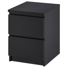 New IKEA Malm Chest of 2 Drawers bedroom & living room drawer Multicolor 40x55cm