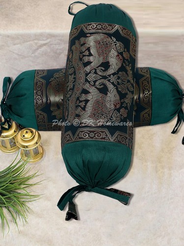 Brocade jacquard bolster cover - bolster,