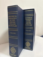 Historical Thesaurus of the Oxford English Dictionary - 2 Volume Set 2009