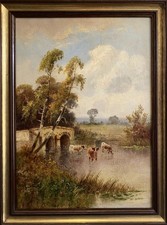 Antique oil painting - antique,