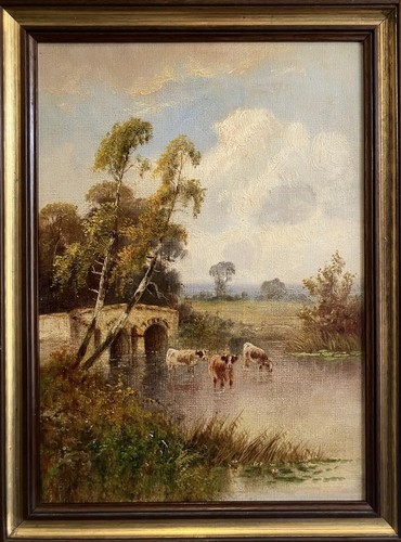Antique oil painting - antique,