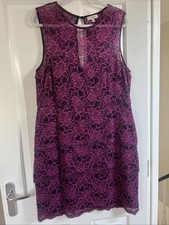 Floral Lace Pink With Black