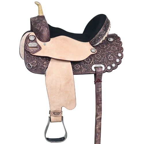 Western horse saddle - saddle, american