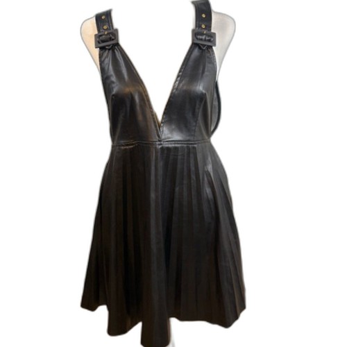 Zara women medium black faux - zara,