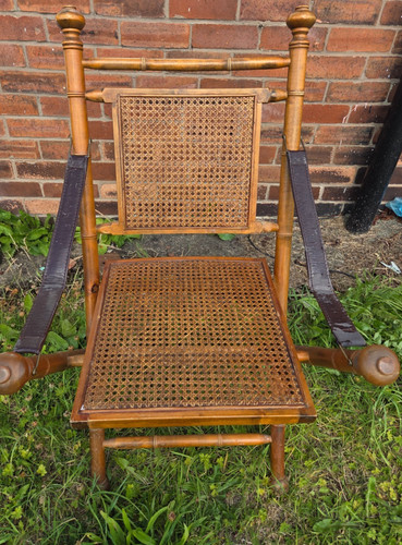 Colonial folding chair bamboo - folding,