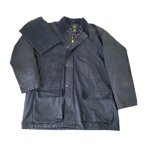 Royal forest waxed cotton - royal,