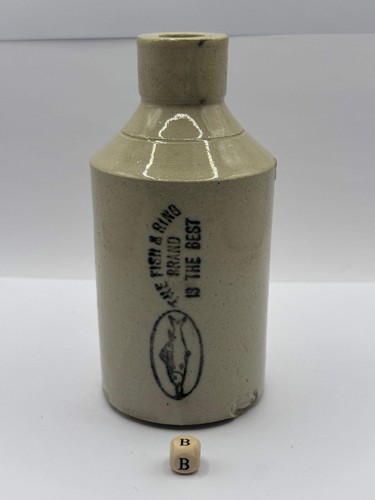Old stoneware fish - stoneware,