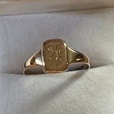 Antique 9ct rose gold - 9ct, signet