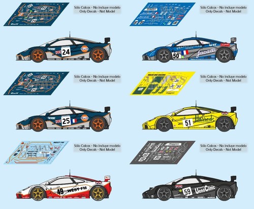 Decals mclaren gtr - gtr, le