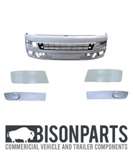 PRIMED SMOOTH FRONT BUMPER KIT FITS VW VOLKSWAGEN TRANSPORTER T5"