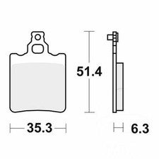 TRW Brake Pads Standard MCB552 Fits Aprilia RS 50 1993-2005