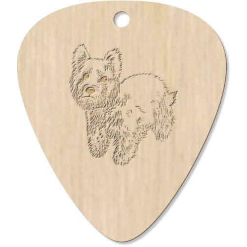 Westie dog guitar picks - 7, 'westie