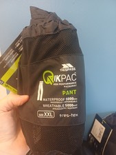 TRESPASS waterproof Trousers XXL Black