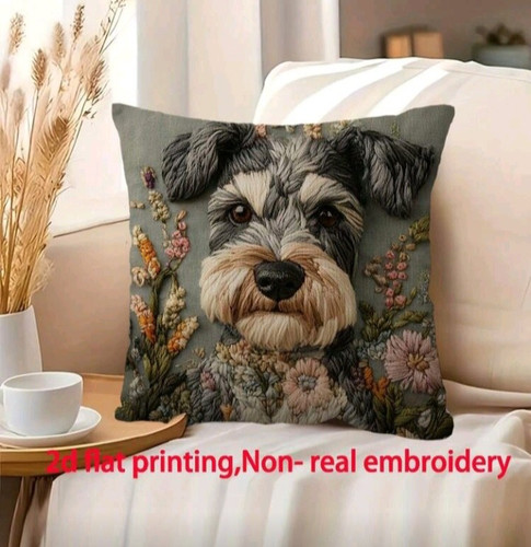 Lovely printed schnauzer - printed,