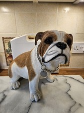 Heavy Resin Bulldog Figurine H12" X W15" Wt6kg Vgc