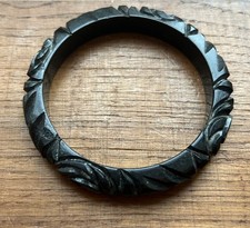 ANTIQUE, EDWARDIAN,JET BLACK