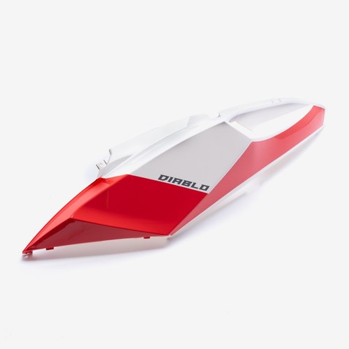 Rear left panel white red - rear, white/red
