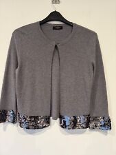 C. Valentyne Italy Ladies Grey Cashmere Blend Top. Size P2P - 18 ins