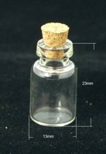 SMALL CORK STOPPER GLASS