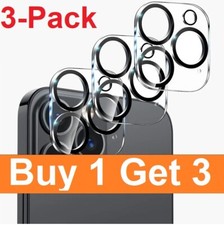 Tempered Glass Camera Lens Protector for iPhone 16 Pro Max Plus 15 14 13 12 11