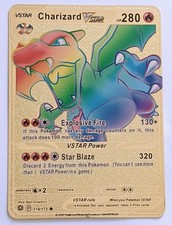 Pokemon Gold Metal Card –