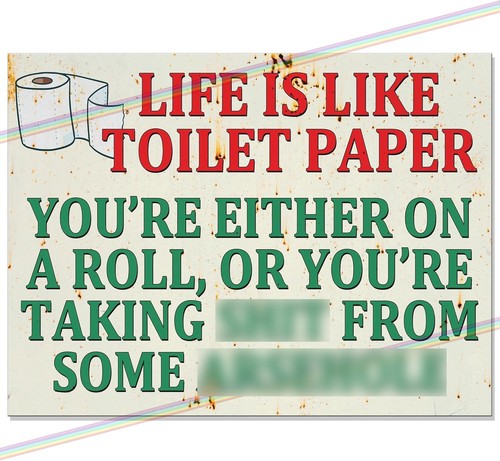 Life toilet 30cm metal - 30cm, signs