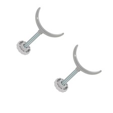  2 Pieces Stair Gate Accessories Kids Accessory Alloy Fixing Fence Fixer