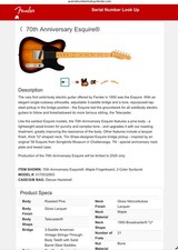 Fender 70th Anniversary