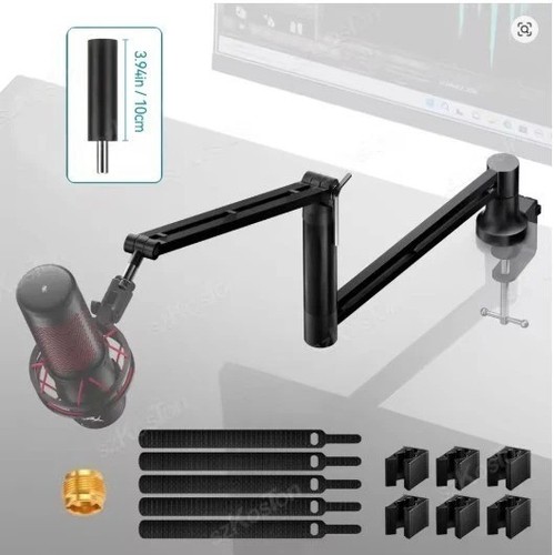 Adjustable microphone boom - adjustable, arm
