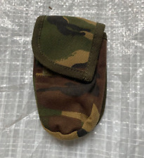 Dutch Military Small Webbing Penknife Storage Pouch Woodland DPM Camo MOLLE