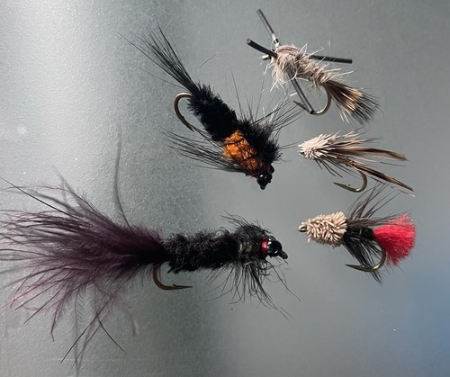Job lot fishing flies lures - lot,
