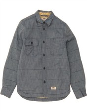 VANS Boys Lumberjack Shirt 10-11 Years Medium Blue Cotton DV28