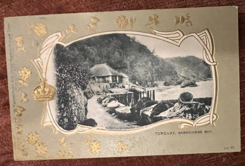 Antique postcard babbicombe - postcard,