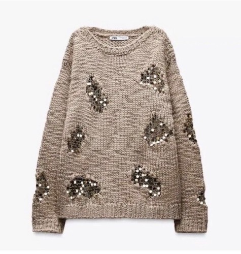 Zara mink knit sweater jumper - zara,