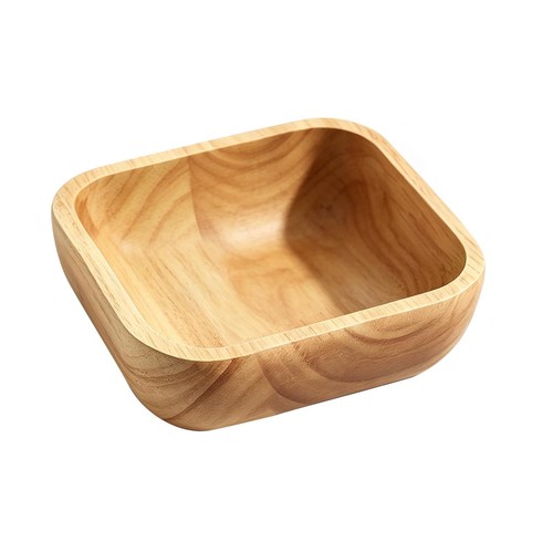Wooden fruit bowl square - fruit,