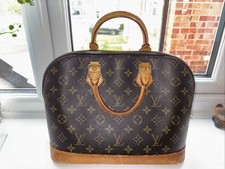 100% Authentic Louis Vuitton Alma M51130 Monogram Handbag Brown