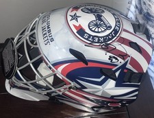 Elvis Merzlikins Signed Autographed Full Size Columbus Blue Jackets Goalie Mask
