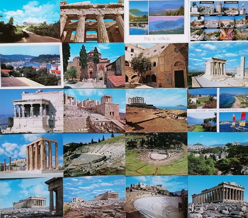 Large postcards greece - large,