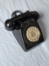 Vintage BLACK PLASTIC ROTARY