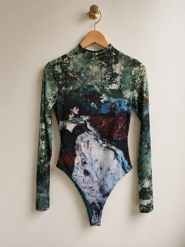 Elegant long sleeve mesh - long,